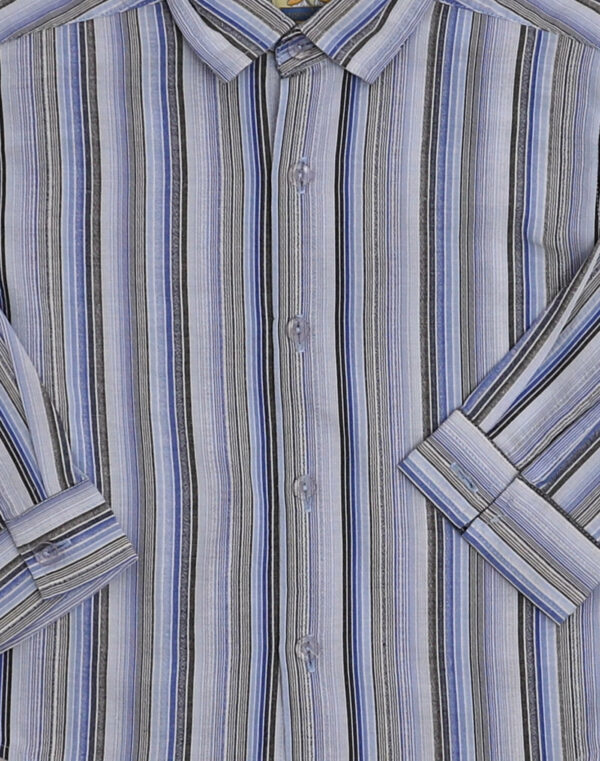 Chemise rayée seersucker