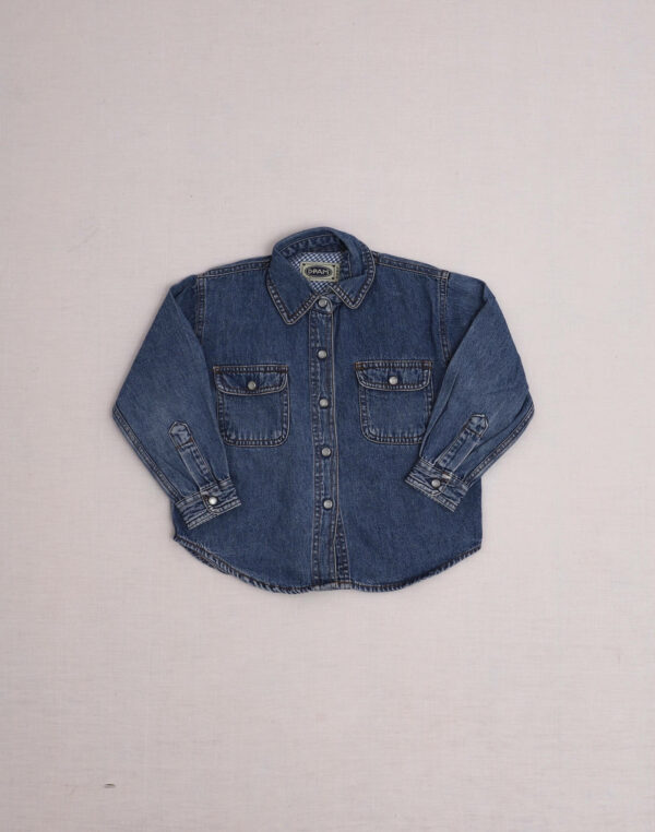 Chemise en jean à boutons pression