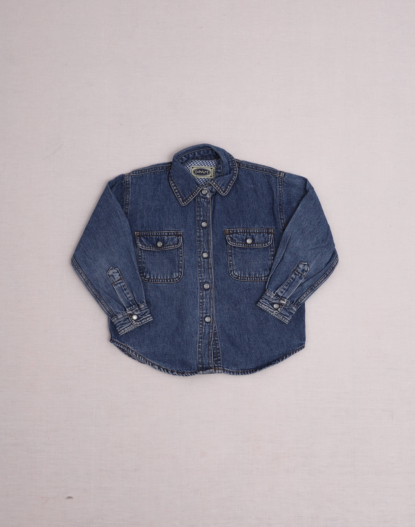 Chemise en jean à boutons pression