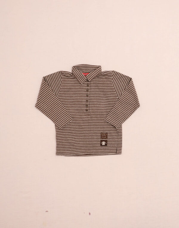 Polo en jersey rayé