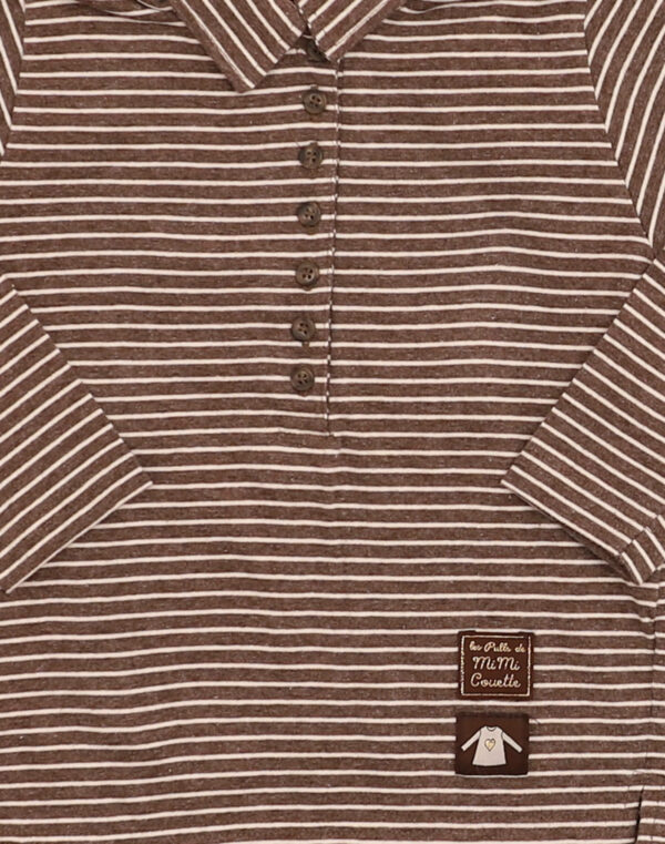 Polo en jersey rayé