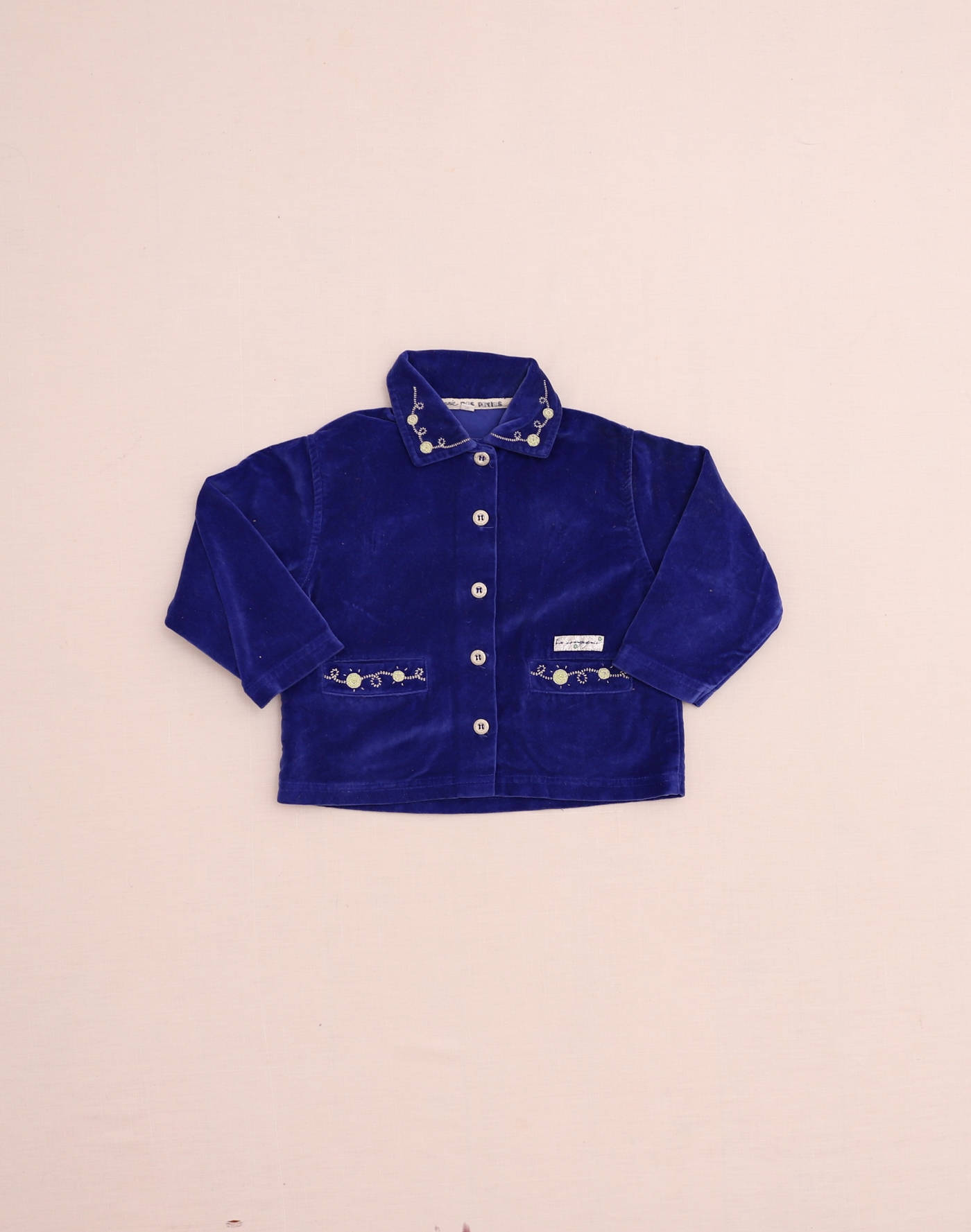 Veste en velours brodée