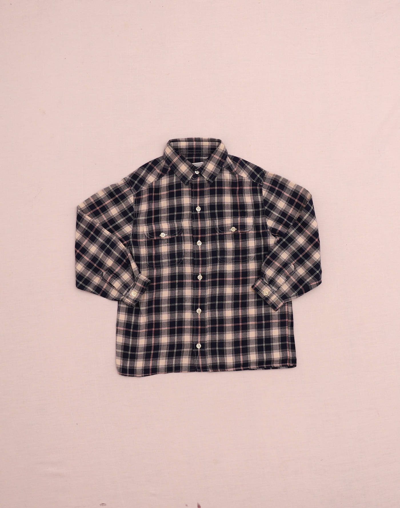 Chemise à carreaux marine Cacharel