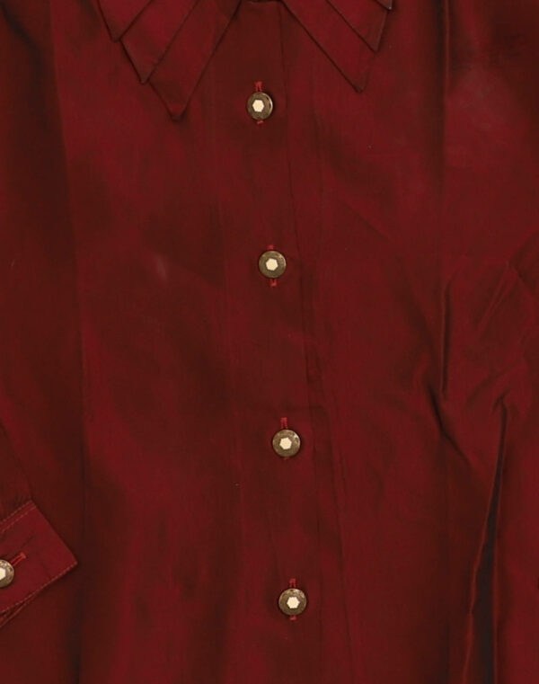 Chemise en satin irisé prune 10 ans