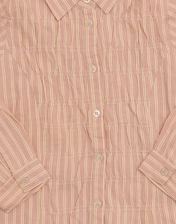 Chemise rayée smockée 8 ans