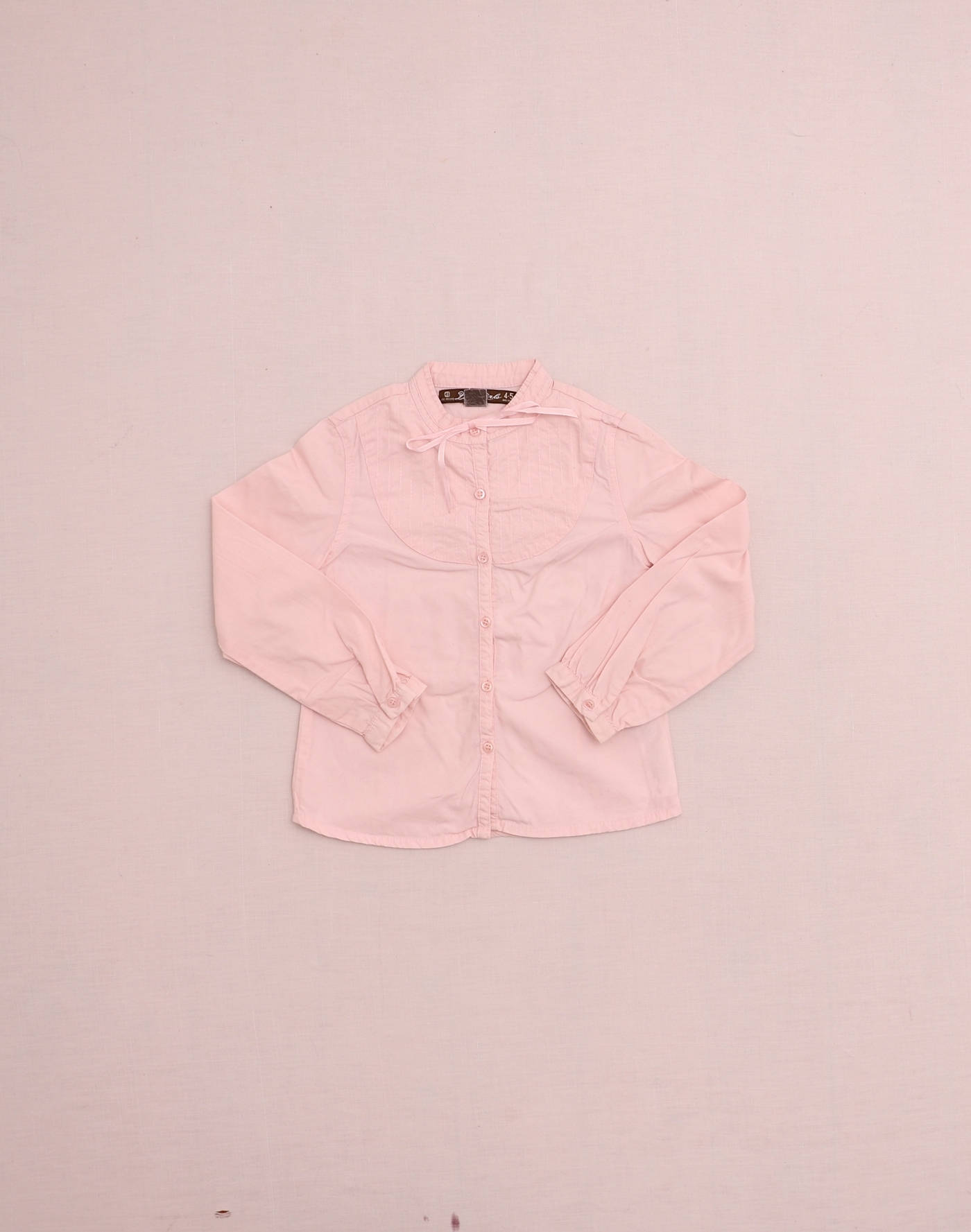 Chemise rose col noeud