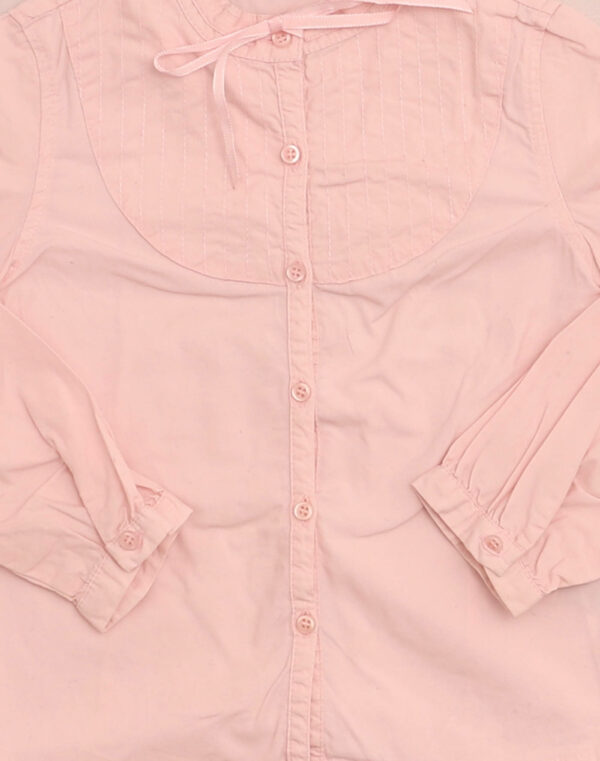 Chemise rose col noeud
