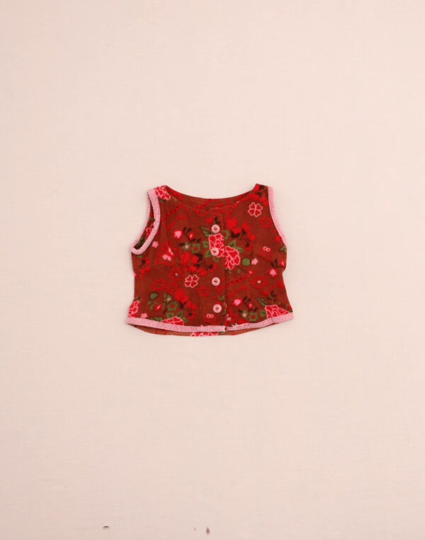 Top en polaire fleuri