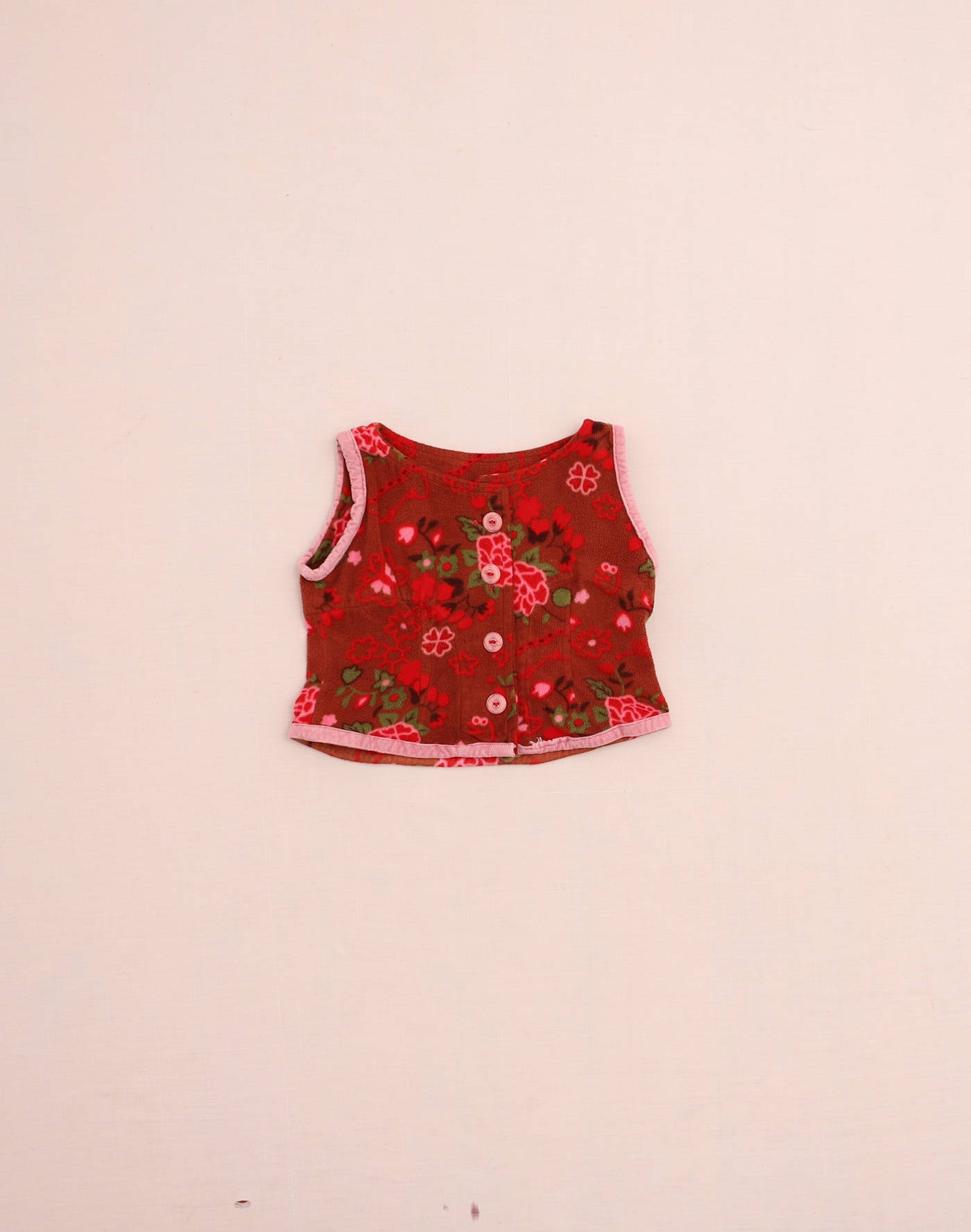 Top en polaire fleuri