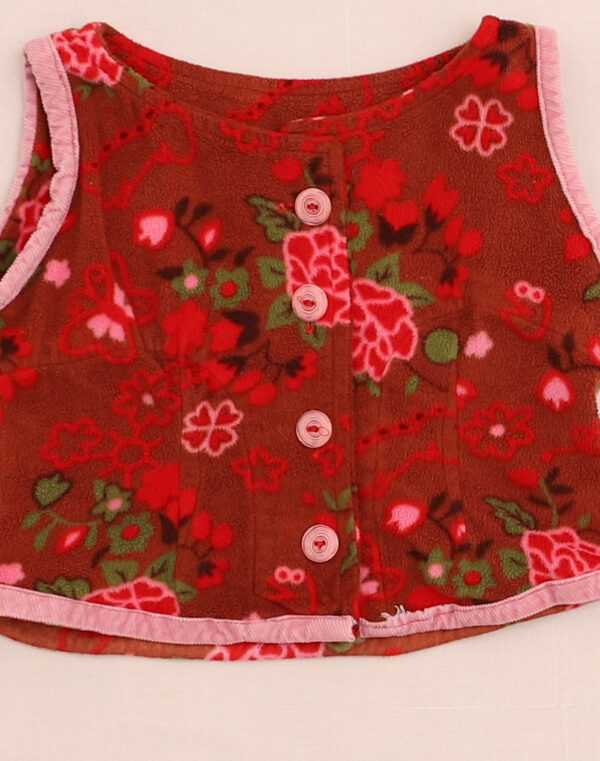 Top en polaire fleuri